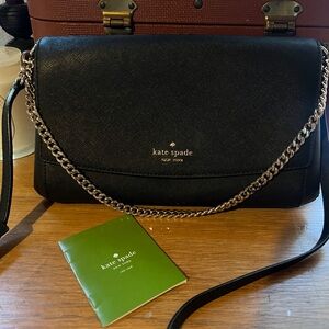 Kate Spade Black Crossbody with Chain Strap